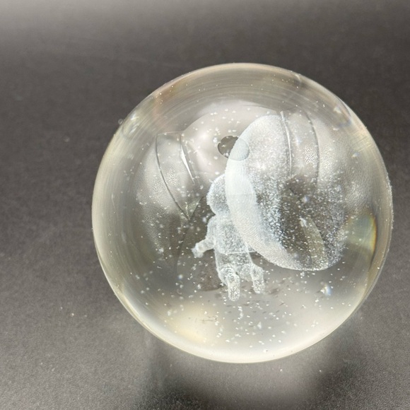 2 Laser Engraved Solar System & Astronaut 3D Balls Planets Model Glass Globes - Picture 7 of 7